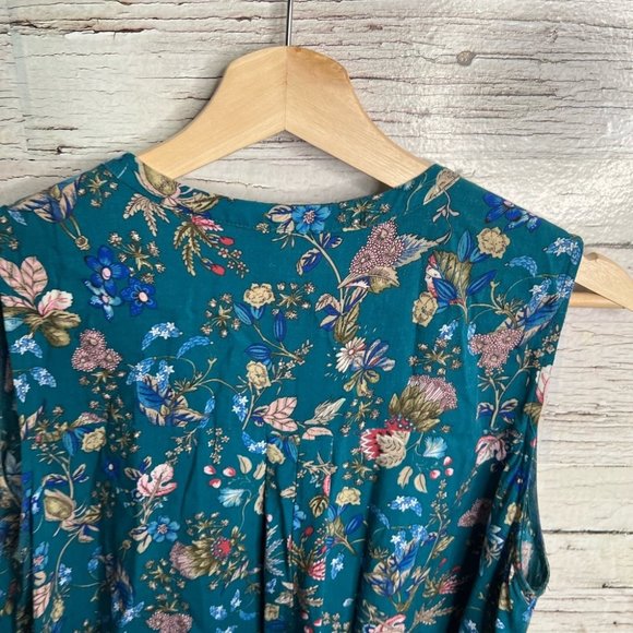 Umgee blue floral dress mini size small - Picture 4 of 7